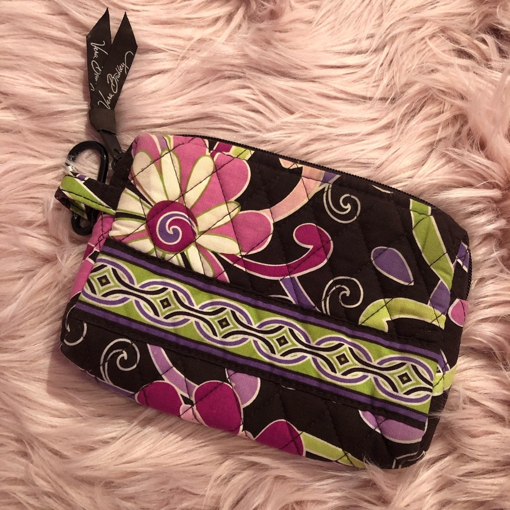 Vera Bradley Cosmetic Bag in Retired Purple Punch